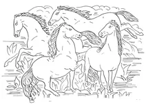Дизайн віньєтки для the monthly magazine for visual arts: four horses
