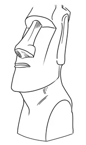 Easter island moai statue