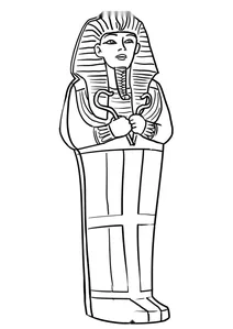 Egyptian pharaoh sarcophagus