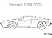 Екзотичний гоночний автомобіль 1984 ferrari 288 gto