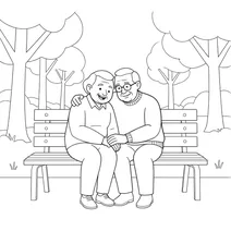 Elderly couple