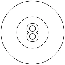 Емодзі: більярдна «8