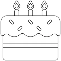 Емодзі іменинного торта
