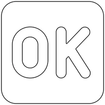 Емодзі кнопки «ok