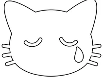 Емодзі кота, що плаче