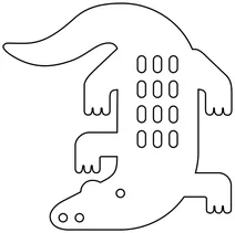 Емодзі: крокодил