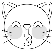 Емодзі, що цілують кота