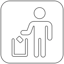 Емодзі: сміття в урну