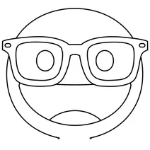 Emoji face nerd