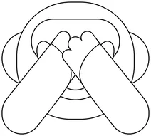 Emoji мавпи, яка не бачить зла