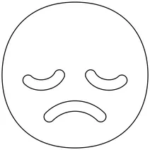 Emoji розчарованого обличчя