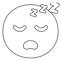 Emoji «спляче обличчя».