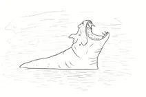 Estemmenosuchus wallowing