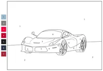 Ferrari laferrari — розфарбуй за номерами
