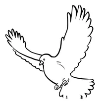 Flying dove