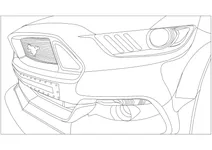 Ford mustang – вигляд спереду