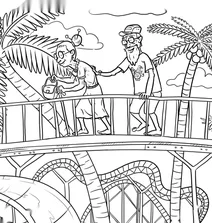 Grandparents at the amusement park