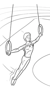 Gymnast on rings
