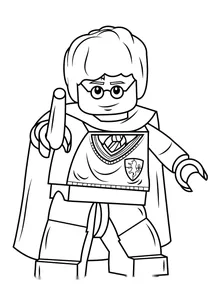 Гаррі поттер із чарівною паличкою із lego