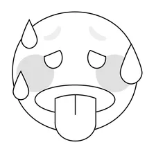 Гаряче обличчя emoji
