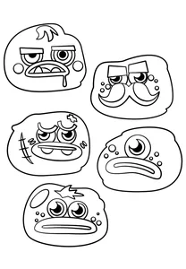 Глампи із відеогри moshi monsters