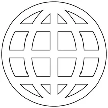 Глобус з меридіанами (емодзі)
