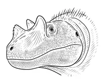 Голова цератозавра