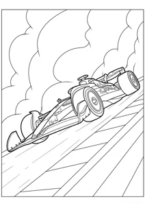 Розмальовка ««Гонковий болід Red Bull Racing RB18»»: роздрукувати, завантажити