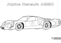 Гоночне авто 1968 alpine renault a220