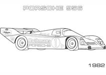 Гоночне авто 1982 porsche 956