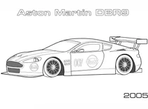 Гоночне авто aston martin dbr9