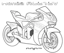 Гоночний мотоцикл honda rc212v