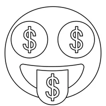 Гроші рот обличчя emoji