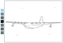 Hughes h-4 hercules «spruce goose» — розфарбуй за номерами