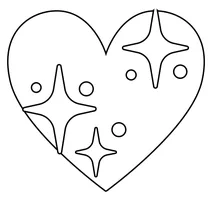 Ігристе серце emoji