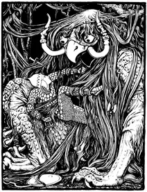 Ілюстрація до «казок тенґлвуду» (джейкобс, 1921)