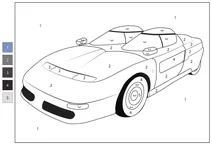 Italdesign aztec — розфарбуй за номерами