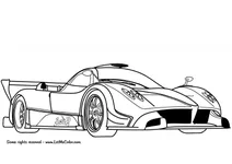 Італійский спорткар pagani zonda r