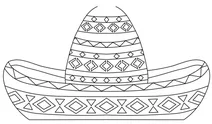 Капелюх сомбреро з візерунками