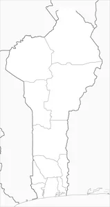 Карта беніну