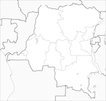 Карта демократичної республіки конго