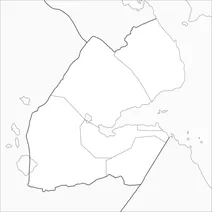 Карта джібуті