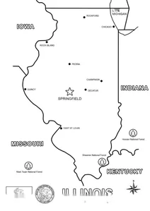Карта штату іллінойс