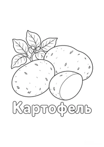 Розмальовка ««Картопля»»: роздрукувати, завантажити