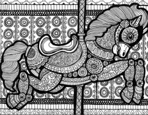 Карусель zentangle