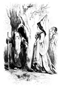 Казки — принцеса розетта (ілюстрації джона гілберта, мадам д’олной, 1856)