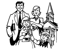 Християнська родина в неділю