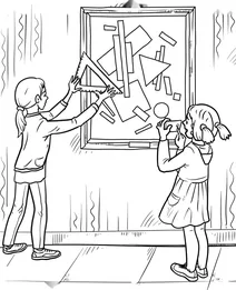 Kids at the art museum