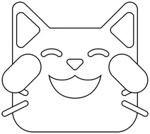 Кішка зі сльозами радості emoji