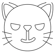 Кіт з криво усмішкою emoji